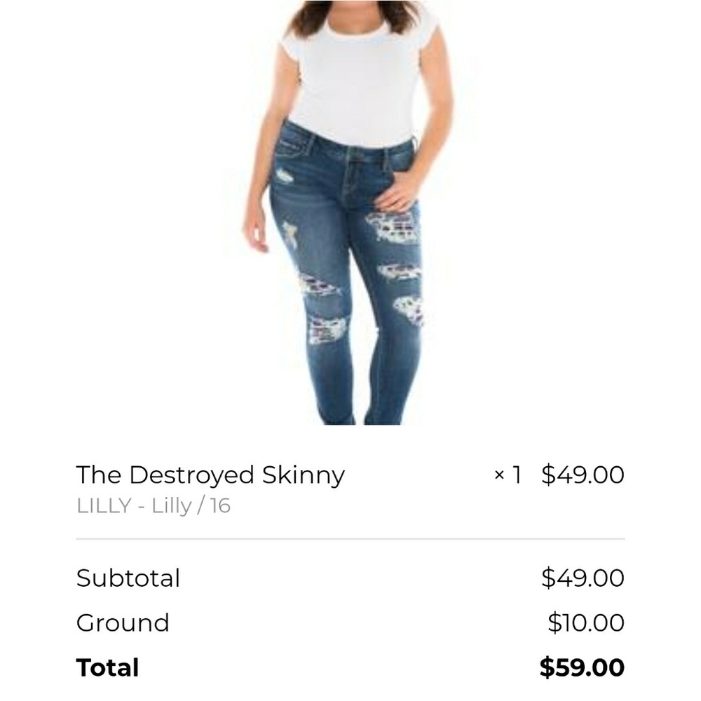 Slink Jeans 'The Destroyed Skinny'